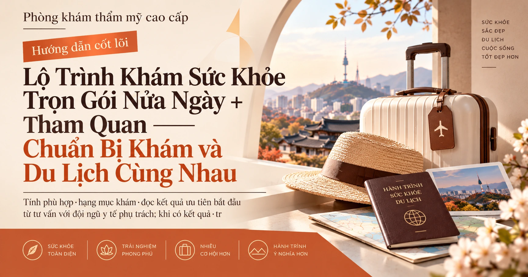 Lộ Trình Khám Sức Khỏe Trọn Gói Nửa Ngày + Tham Quan —— Chuẩn Bị Khám và Du Lịch Cùng Nhau