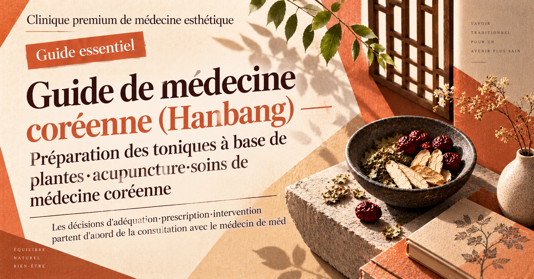 Guide de médecine coréenne (Hanbang) —— Préparation des toniques à base de plantes·acupuncture·soins de médecine coréenne