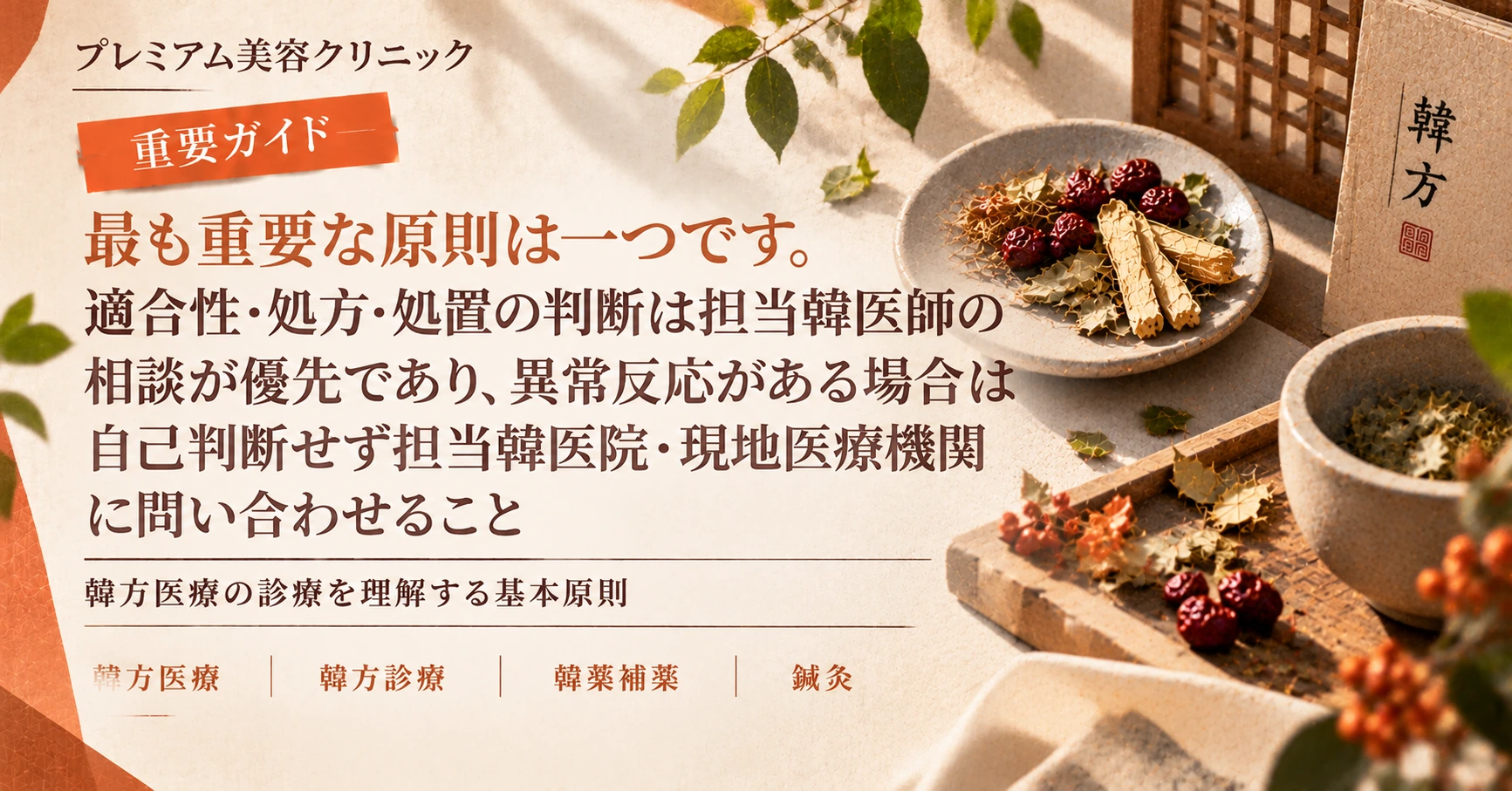 韓方医療 診療ガイド —— 補薬·鍼·韓方管理の準備 3