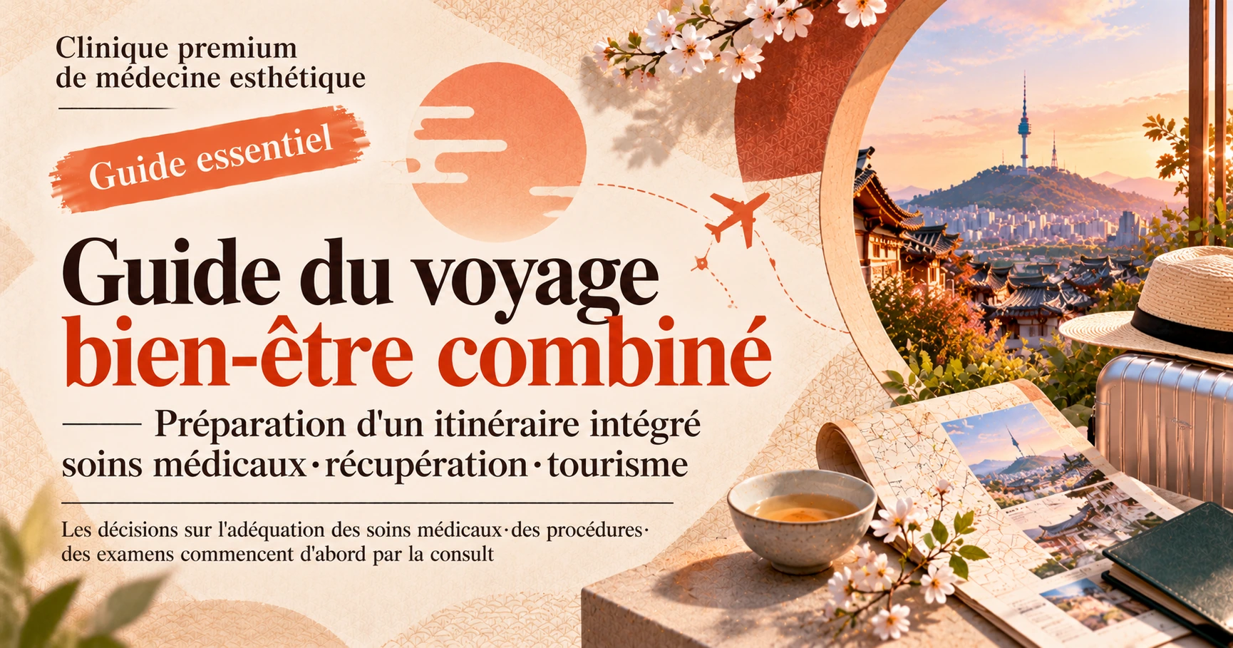 Guide du voyage bien-être combiné —— Préparation d'un itinéraire intégré soins médicaux·récupération·tourisme