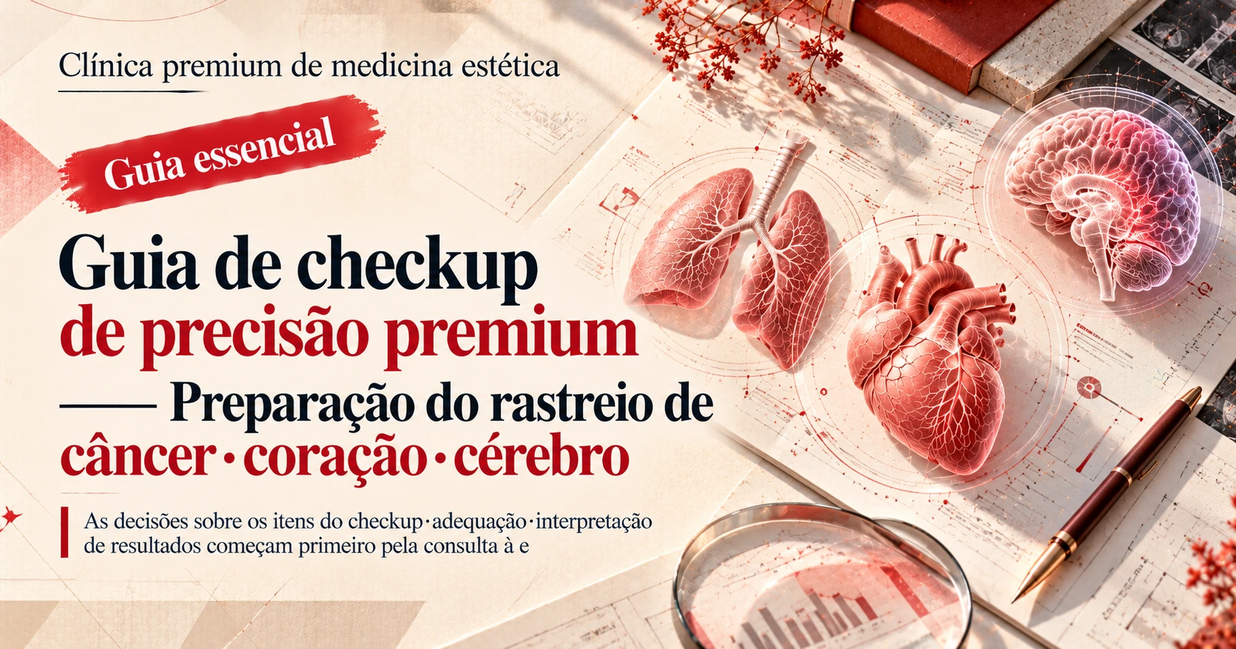 Guia de checkup de precisão premium —— Preparação do rastreio de câncer·coração·cérebro