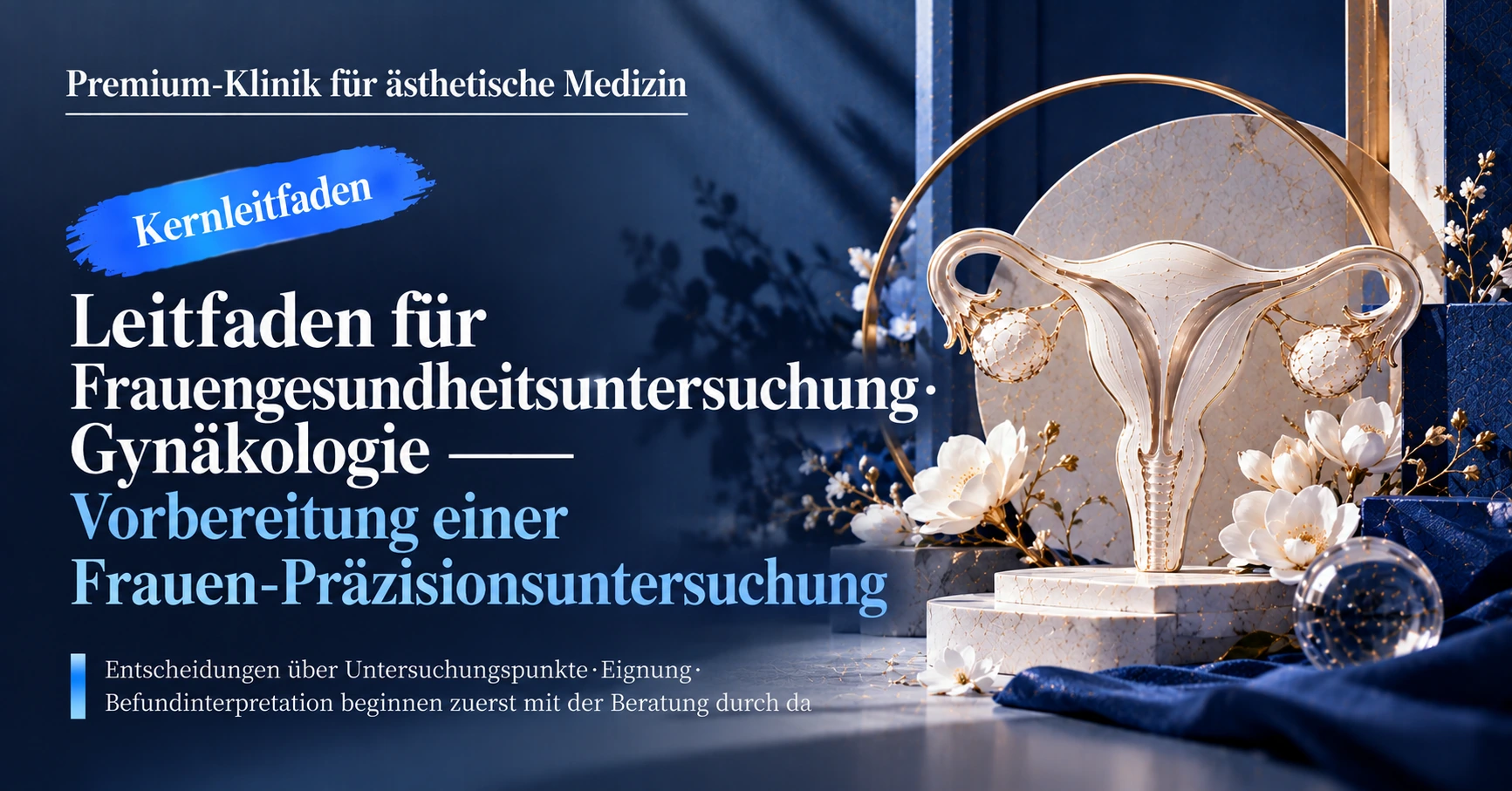 Leitfaden für Frauengesundheitsuntersuchung·Gynäkologie —— Vorbereitung einer Frauen-Präzisionsuntersuchung