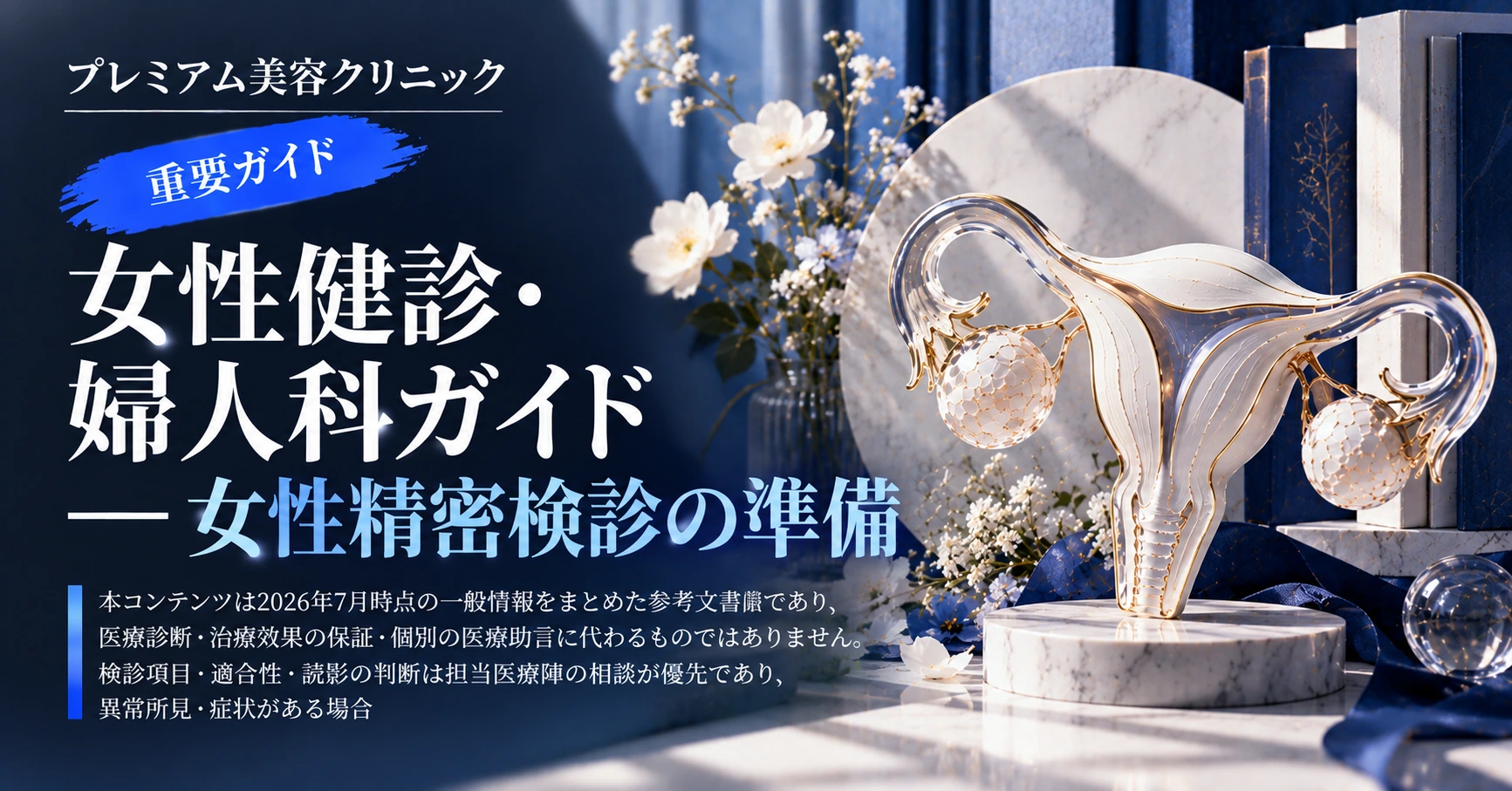 女性健診・婦人科ガイド —— 女性精密検診の準備
