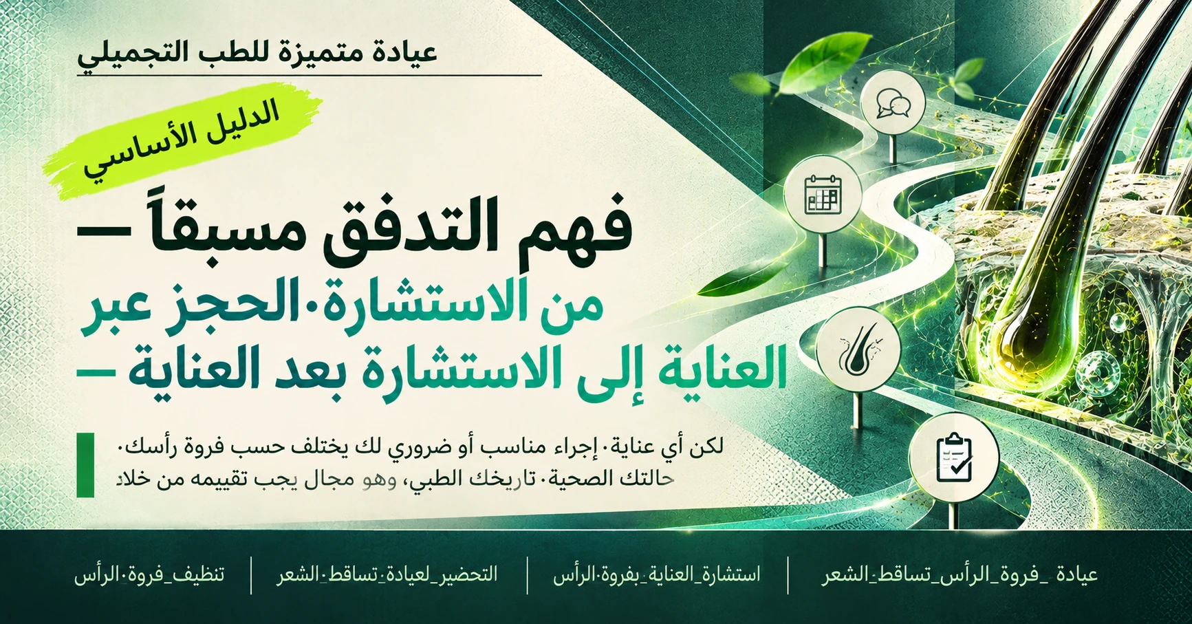 دليل عيادة فروة الرأس·تساقط الشعر —— التحضير لاستشارة العناية بفروة الرأس 3