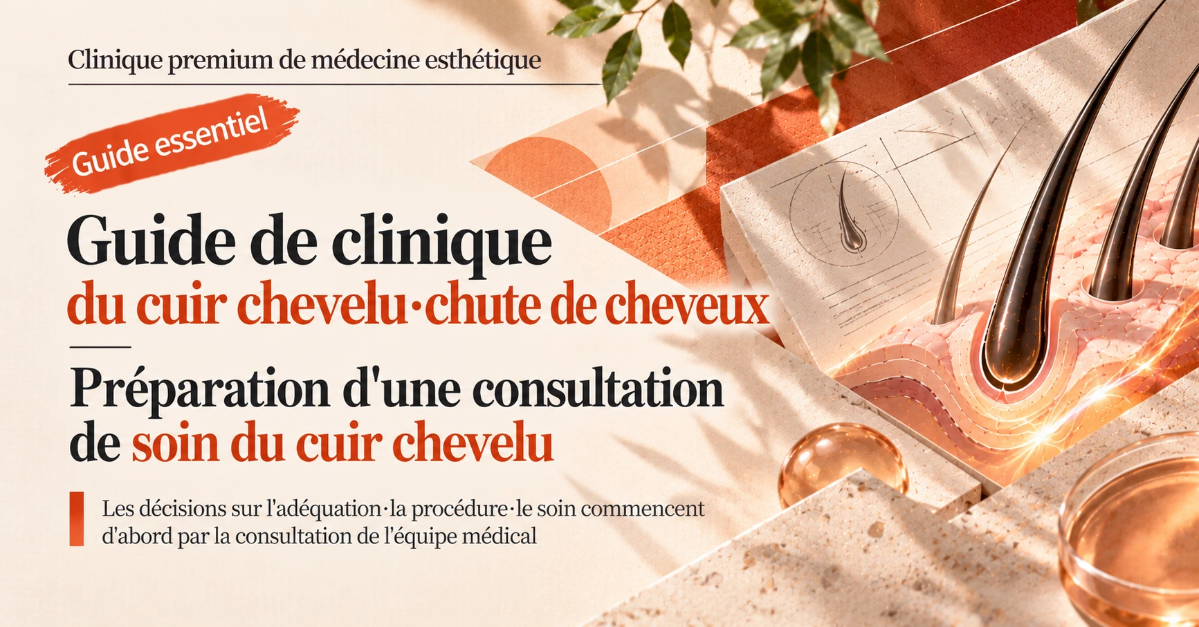 Guide de clinique du cuir chevelu·chute de cheveux —— Préparation d'une consultation de soin du cuir chevelu 1
