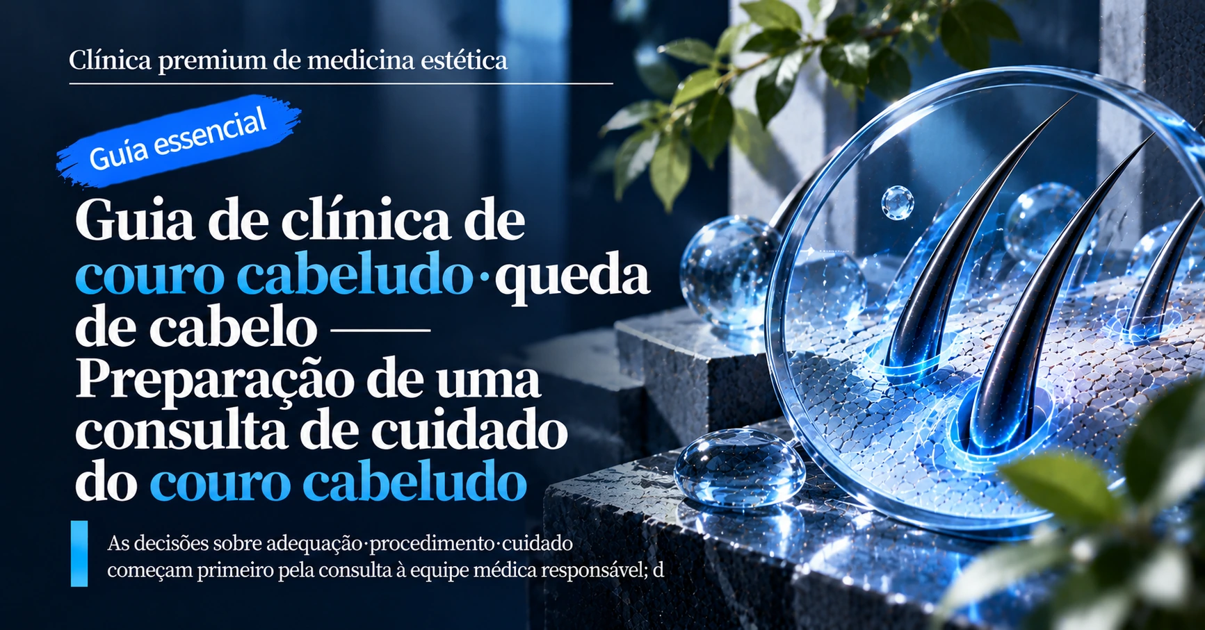 Guia de clínica de couro cabeludo·queda de cabelo —— Preparação de uma consulta de cuidado do couro cabeludo 1