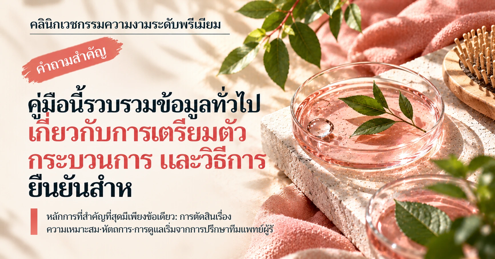 คู่มือคลินิกหนังศีรษะ·ผมร่วง —— การเตรียมตัวปรึกษาดูแลหนังศีรษะ 2