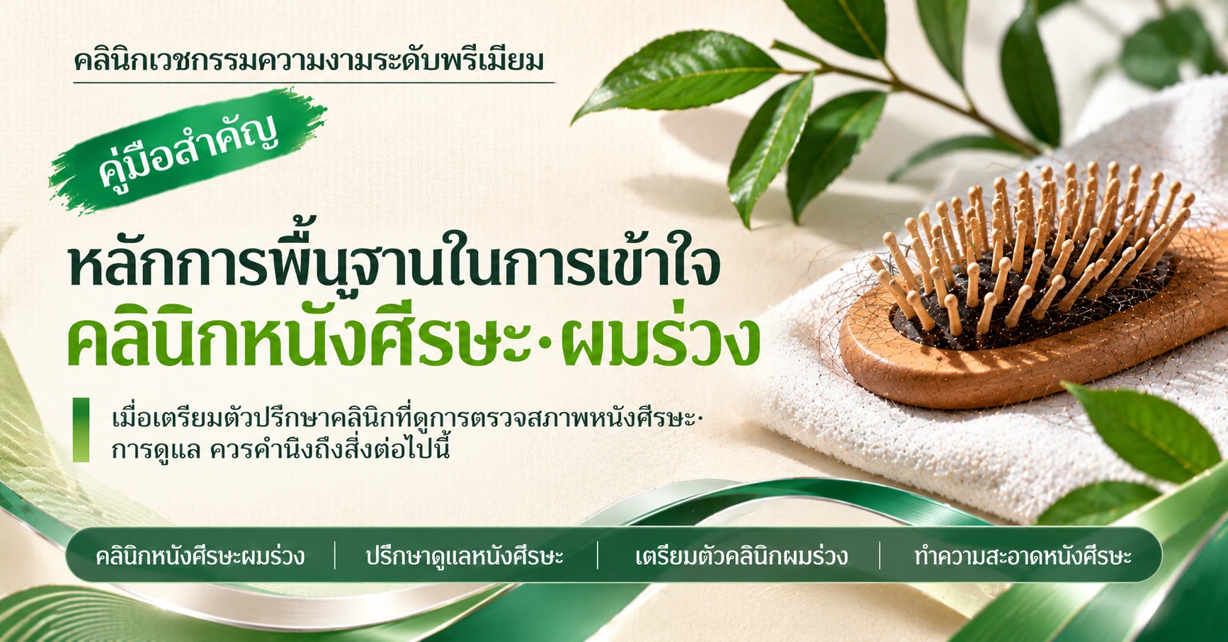 คู่มือคลินิกหนังศีรษะ·ผมร่วง —— การเตรียมตัวปรึกษาดูแลหนังศีรษะ 3