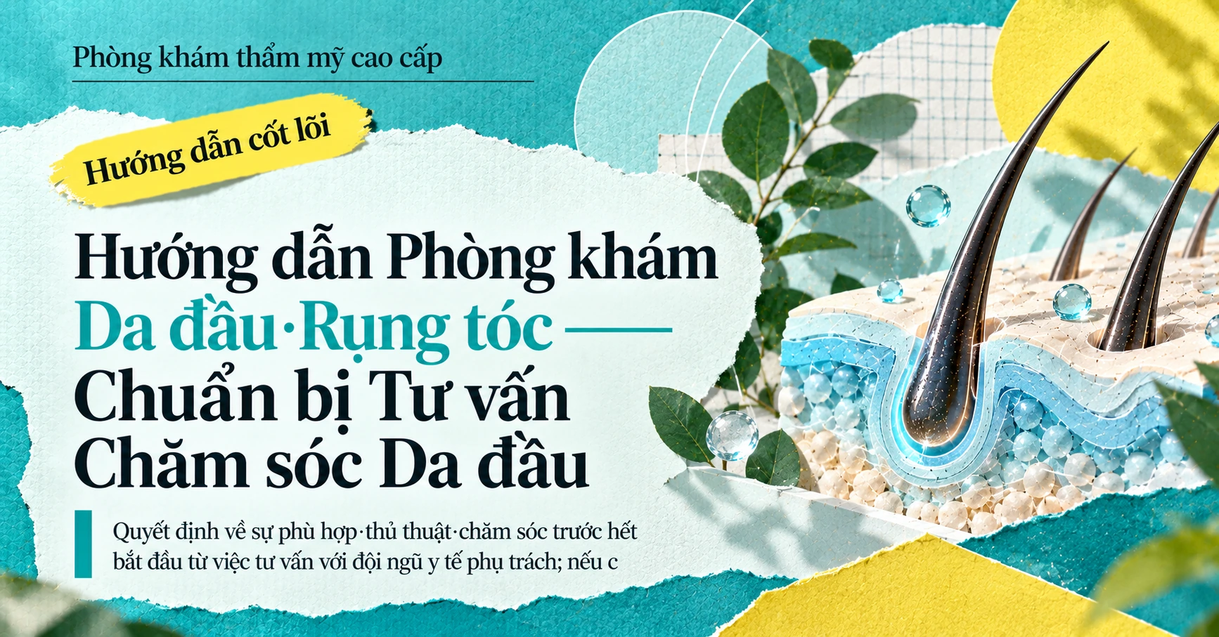 Hướng dẫn Phòng khám Da đầu·Rụng tóc —— Chuẩn bị Tư vấn Chăm sóc Da đầu 1