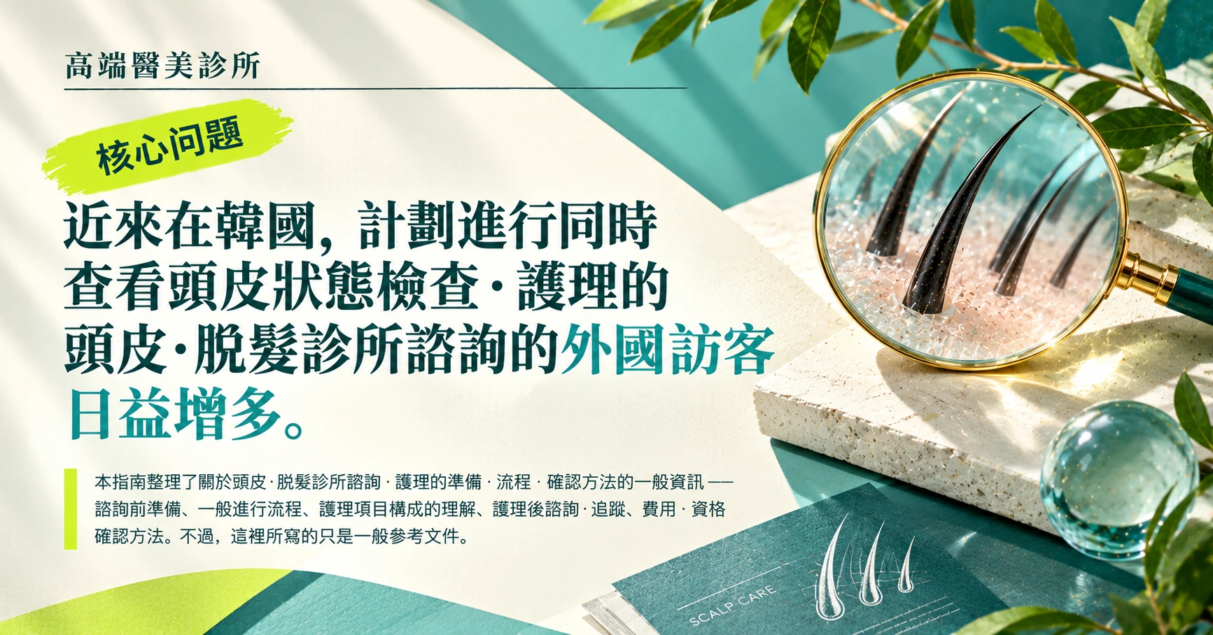 頭皮·脫髮診所指南 —— 頭皮護理諮詢準備 2