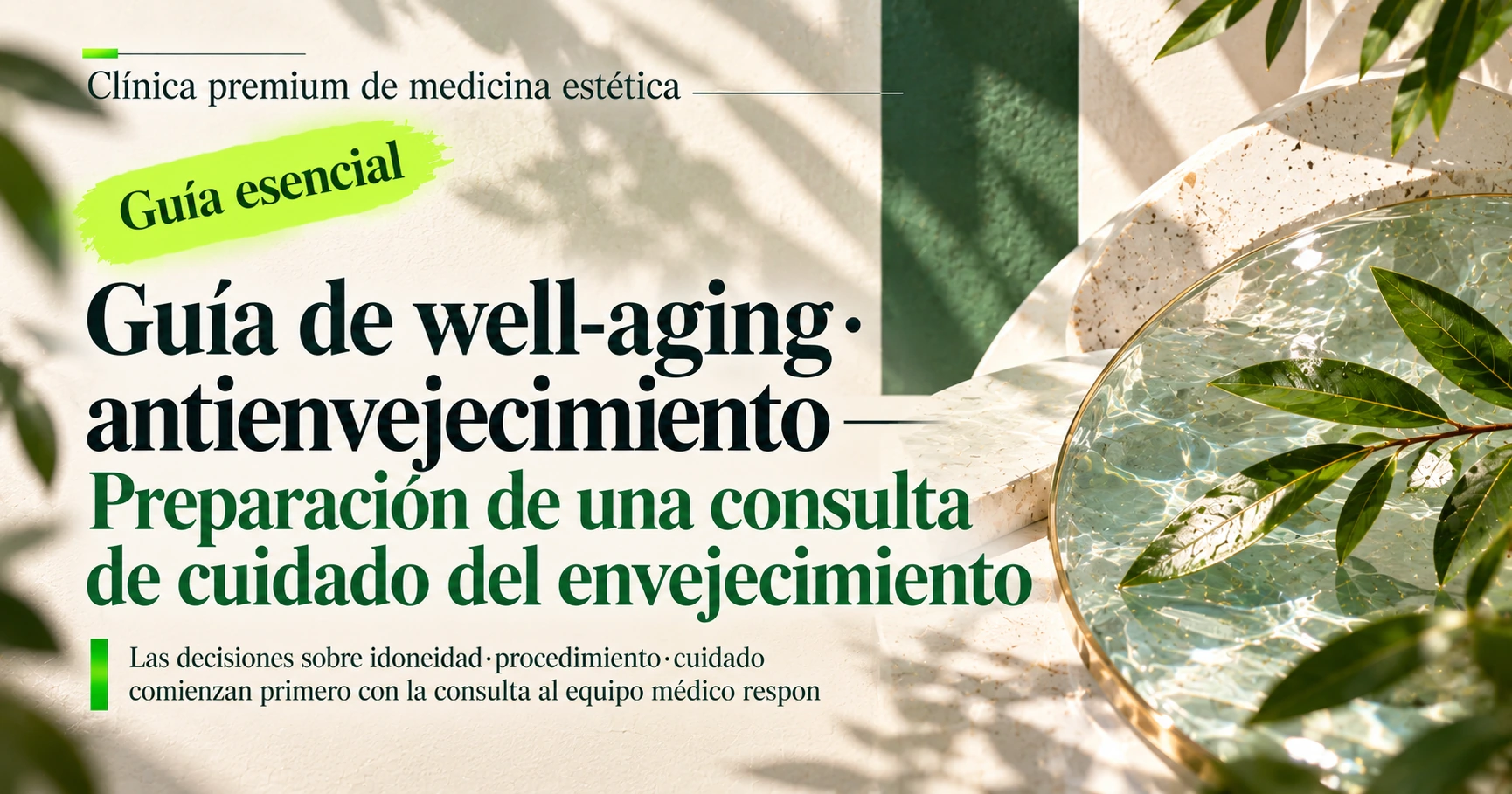 Guía de well-aging·antienvejecimiento —— Preparación de una consulta de cuidado del envejecimiento