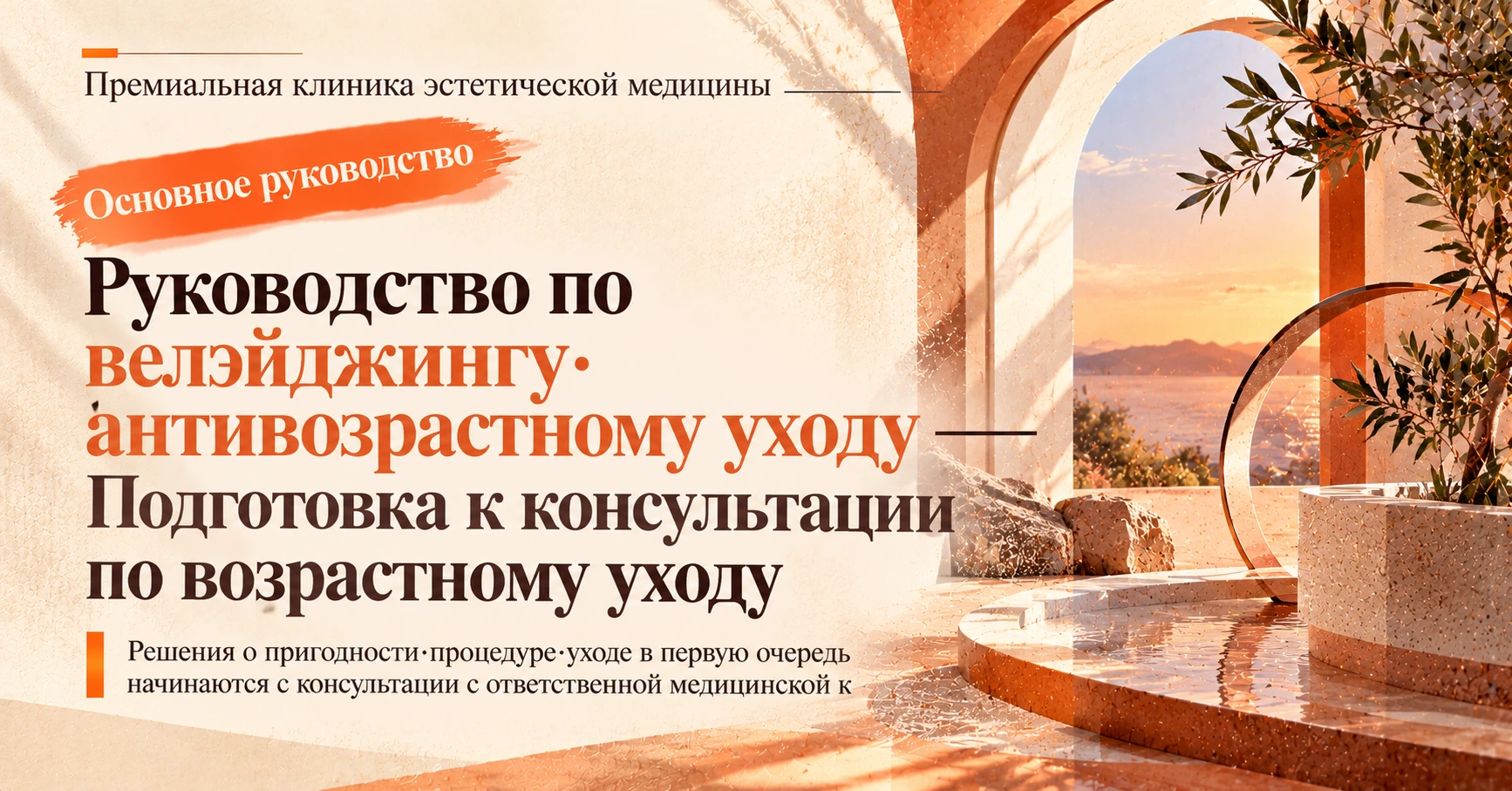 Руководство по велэйджингу·антивозрастному уходу —— Подготовка к консультации по возрастному уходу
