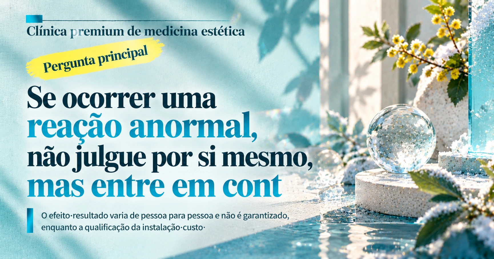 Guia de Preparação para Medicina Estética de Inverno —— Preparação para a Consulta de Inverno 2